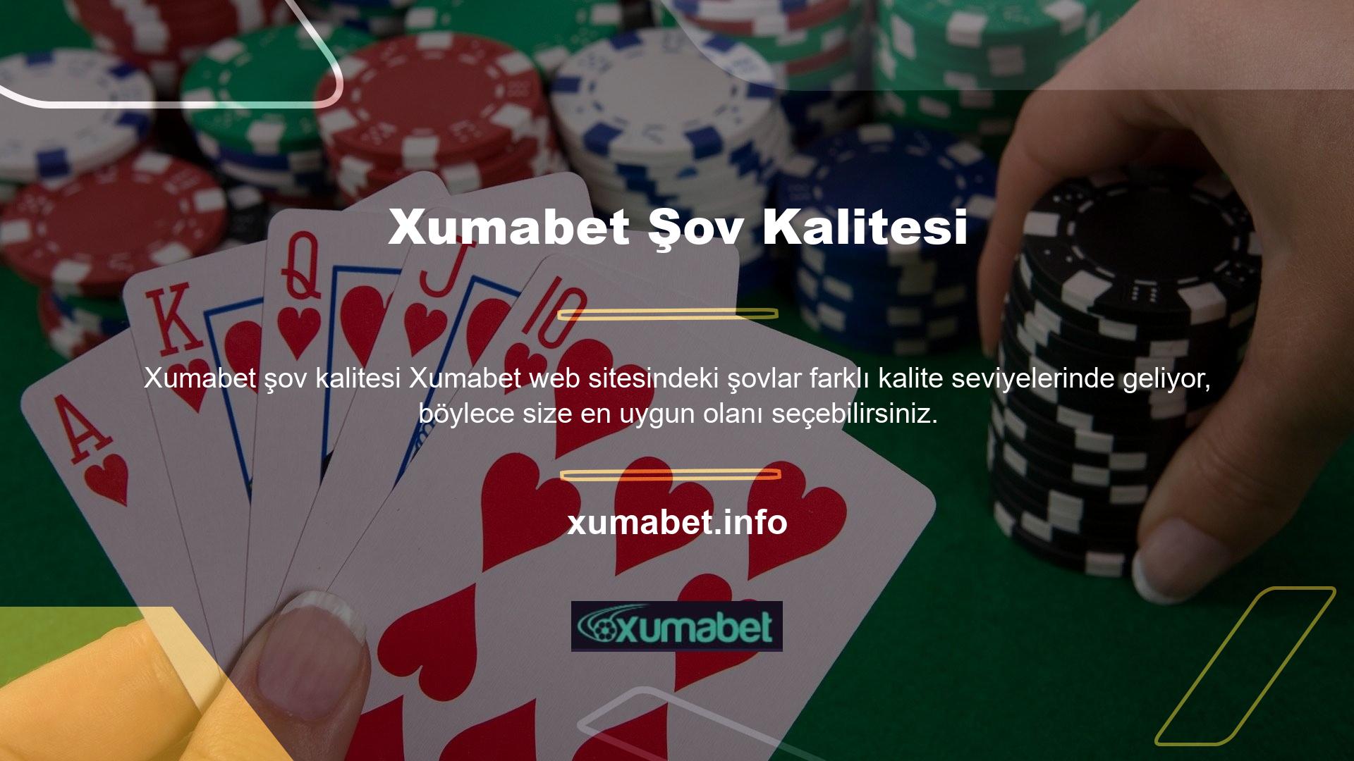 Bu kalite seçenekleriyle bile, bahisçiler batma, donma ve kırılmadan akışları izleyebilirler