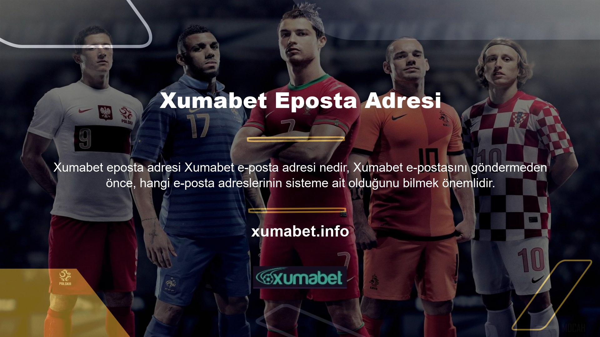 E-posta adresi Xumabet